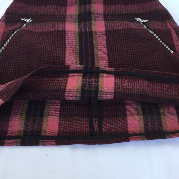 GAP Plaid Wool Skirt - Size 6 - Picture 5 of 6